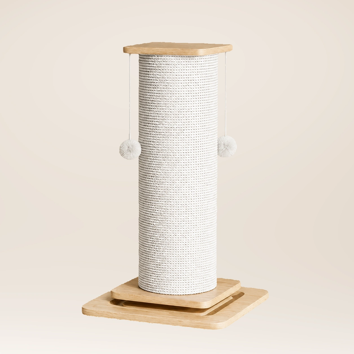 Neko Nobori poteau griffoir 80 cm sur fond beige