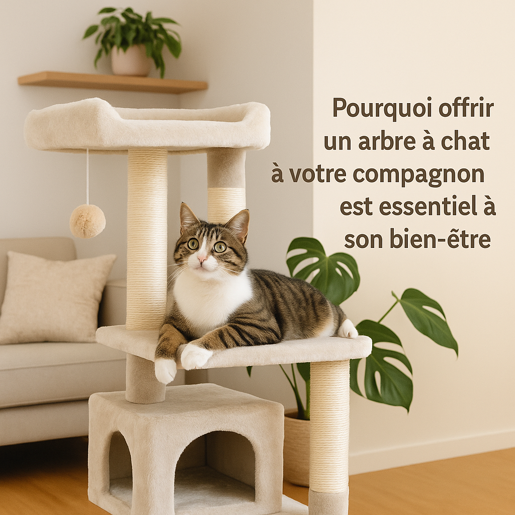 🐾 Arbre à Chat XXL : Bienfaits et Guide pour le Bien-être de Votre Félin