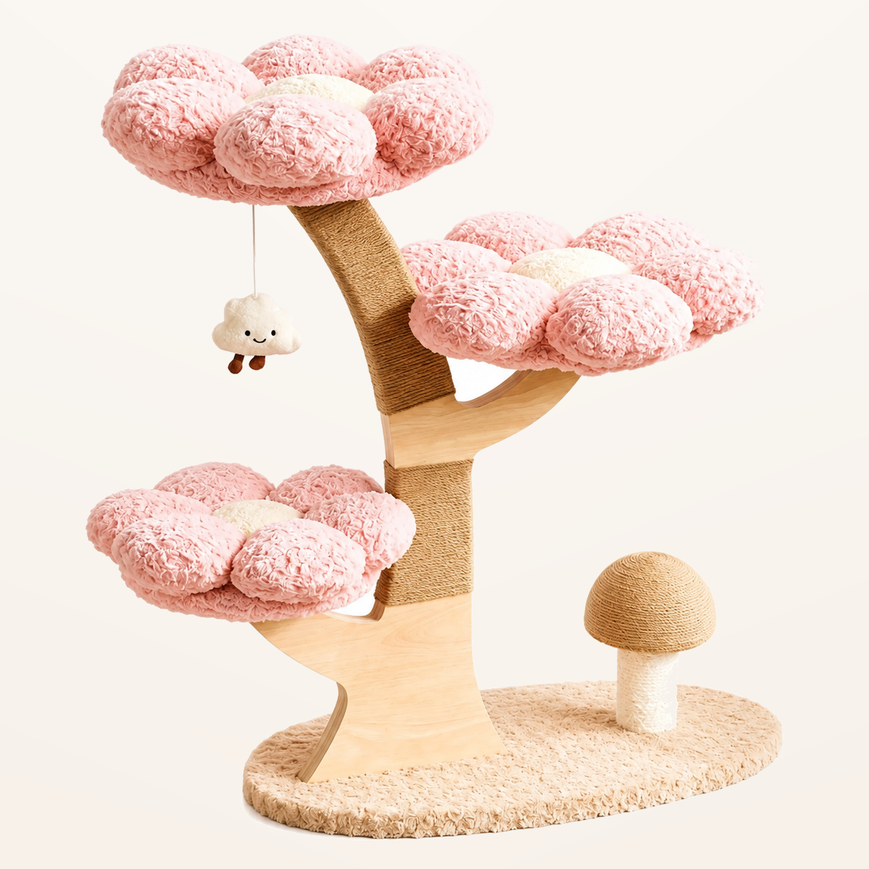 Neko Hanami – 3 niveaux – Rose – dimensions