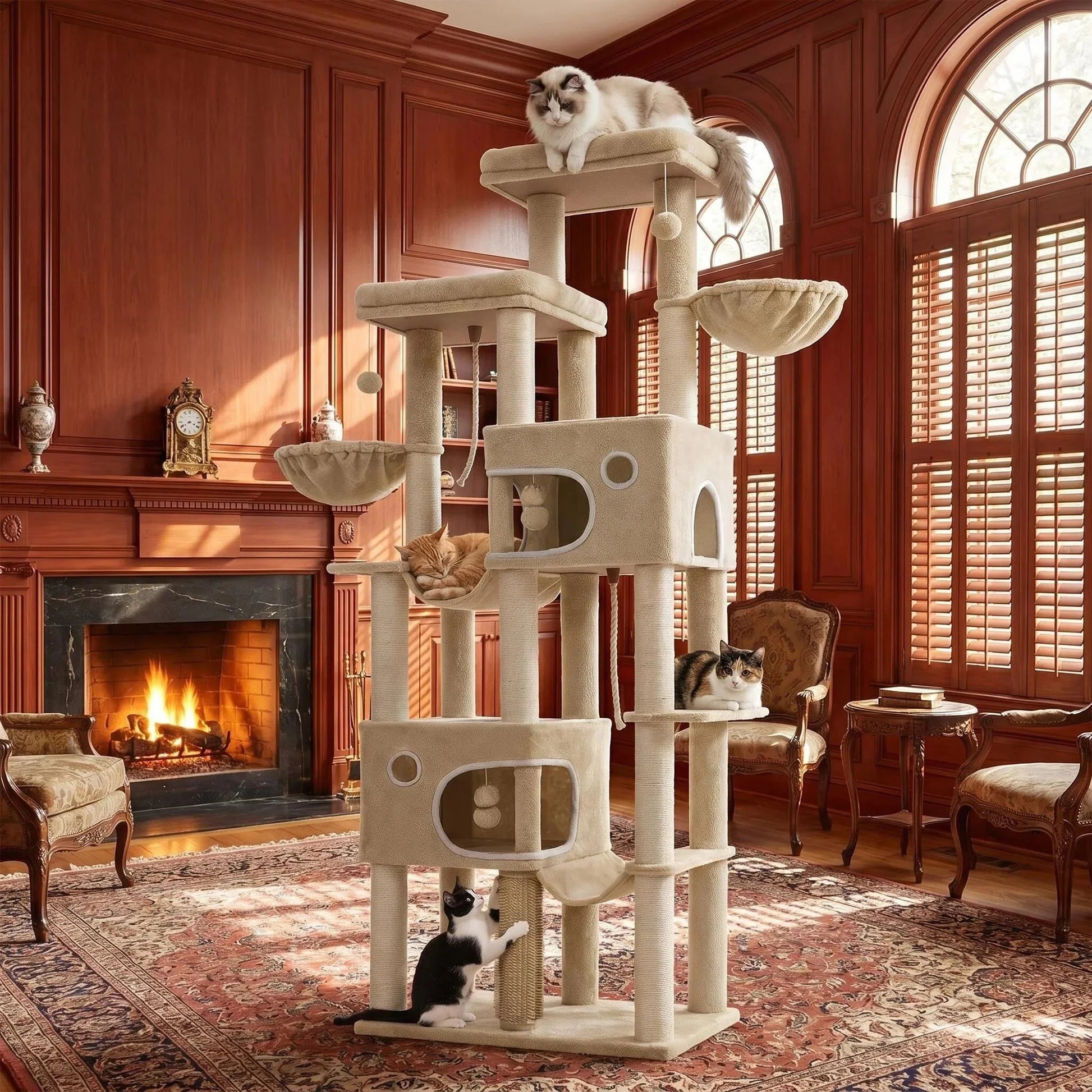 Neko Tora – Arbre à chat XXL 213 cm à 9 niveaux – vue produit 4