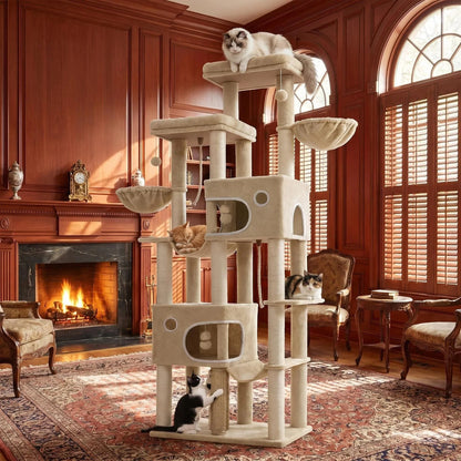 Neko Tora – Arbre à chat XXL 213 cm à 9 niveaux – vue produit 4