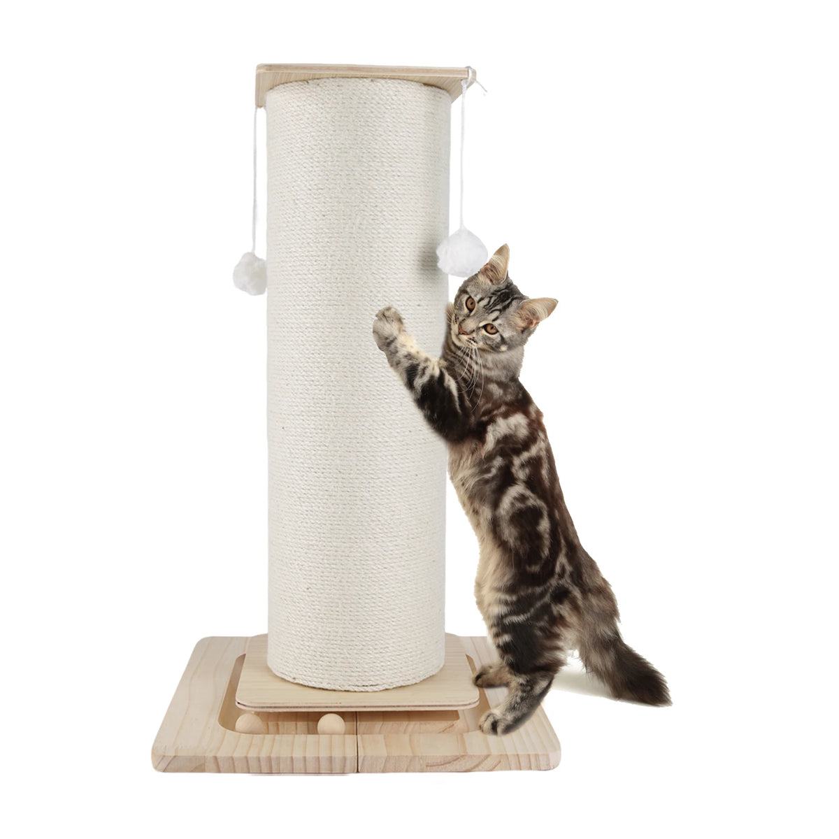 Neko Nobori – Poteau griffoir en bois et sisal 60 ou 80 cm – vue produit 4