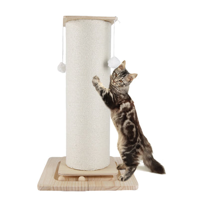 Neko Nobori – Poteau griffoir en bois et sisal 60 ou 80 cm – vue produit 4