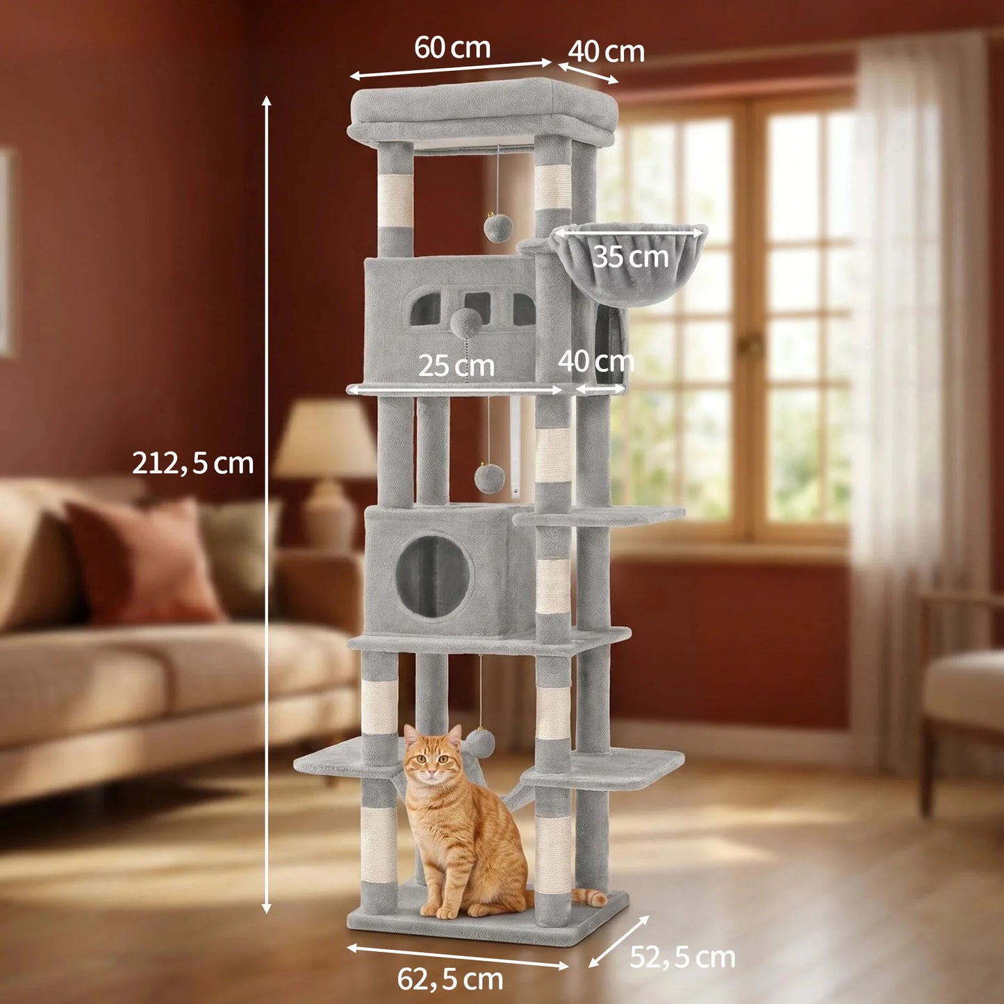 Neko Kyo – Arbre à chat XXL 210 cm – vue produit 7