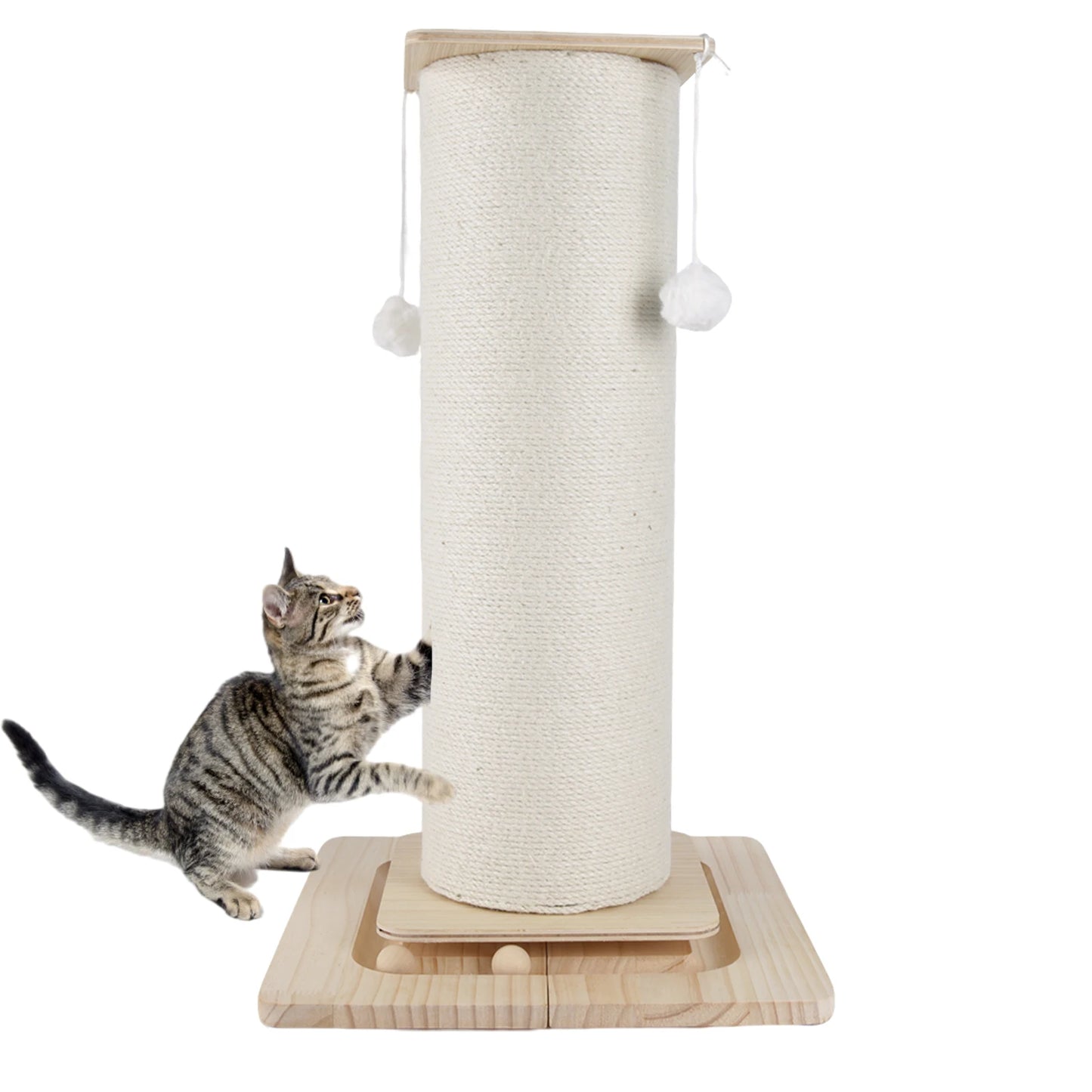 Neko Nobori – Poteau griffoir en bois et sisal 60 ou 80 cm – vue produit 5