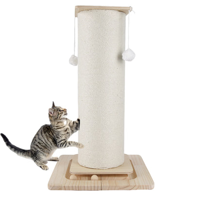 Neko Nobori – Poteau griffoir en bois et sisal 60 ou 80 cm – vue produit 5