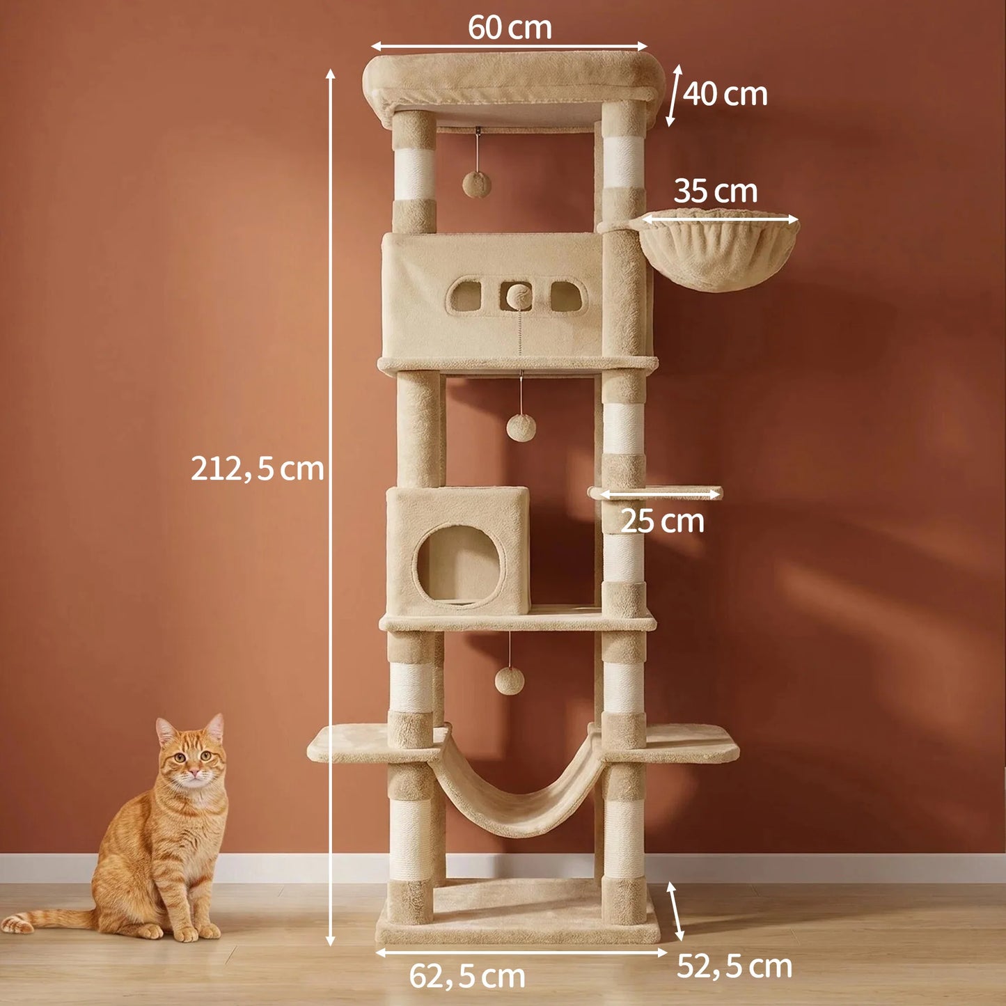 Neko Kyo – Arbre à chat XXL 210 cm – vue produit 10