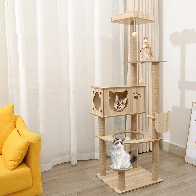 Neko Ki – arbre à chat en bois 4 à 6 niveaux – vue 7