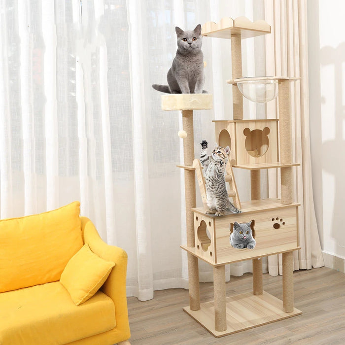 Neko Ki – arbre à chat en bois 4 à 6 niveaux – vue 8