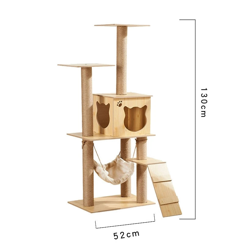 Neko Ki – arbre à chat en bois 4 à 6 niveaux – vue 2