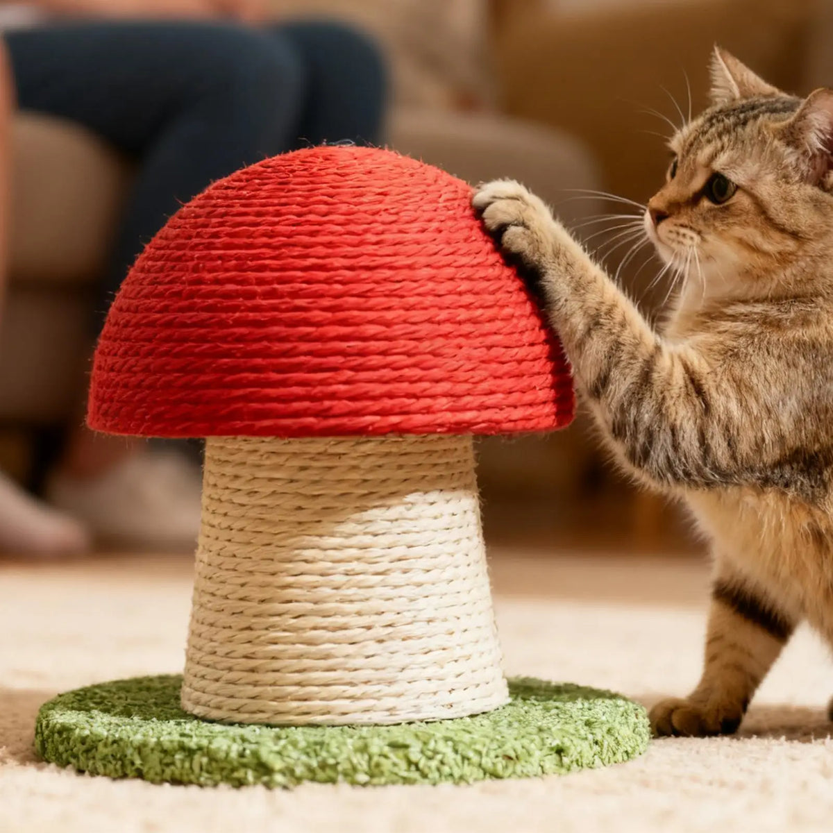 Neko Kinoko – Griffoir champignon en sisal – vue produit 4