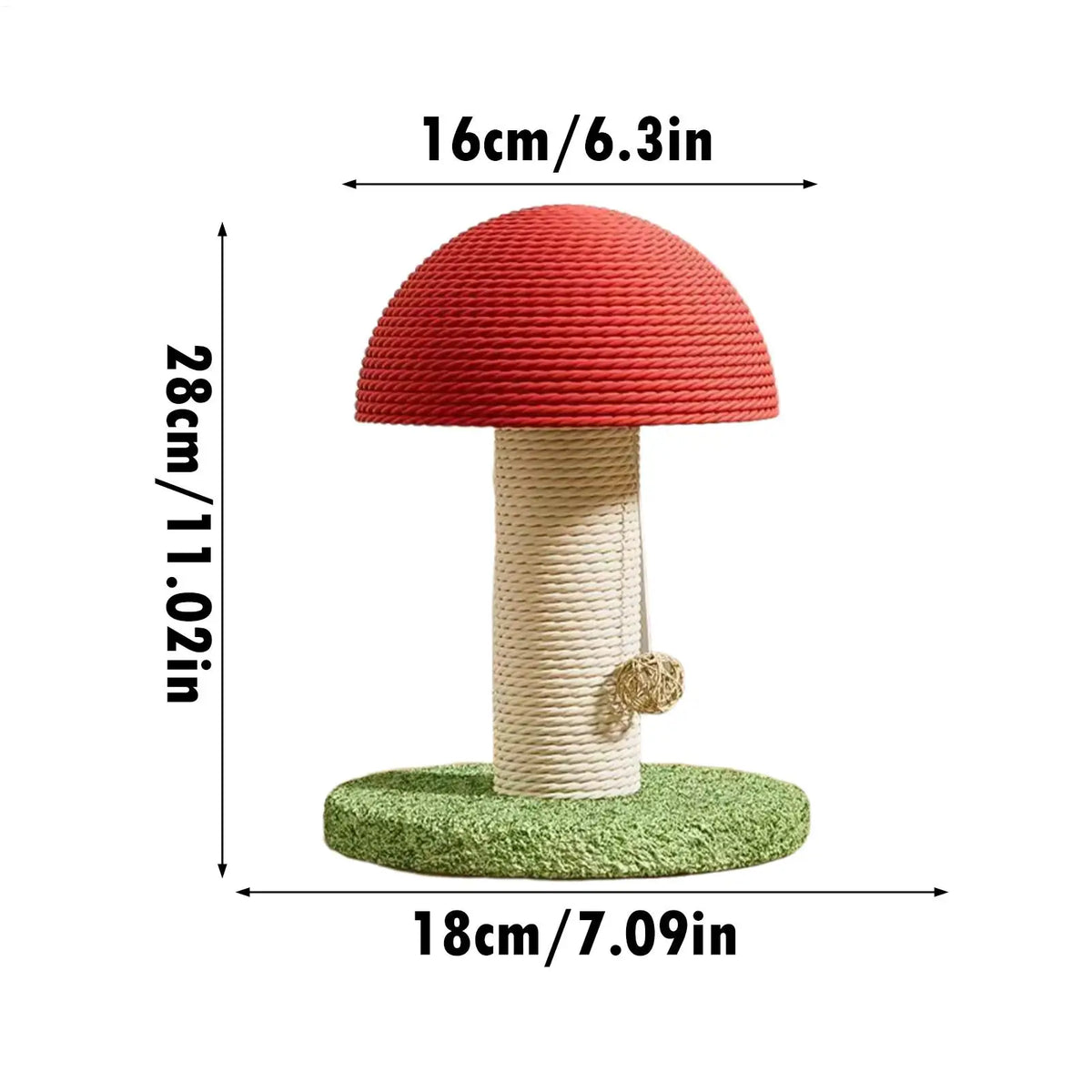 Neko Kinoko – Griffoir champignon en sisal – vue produit 14