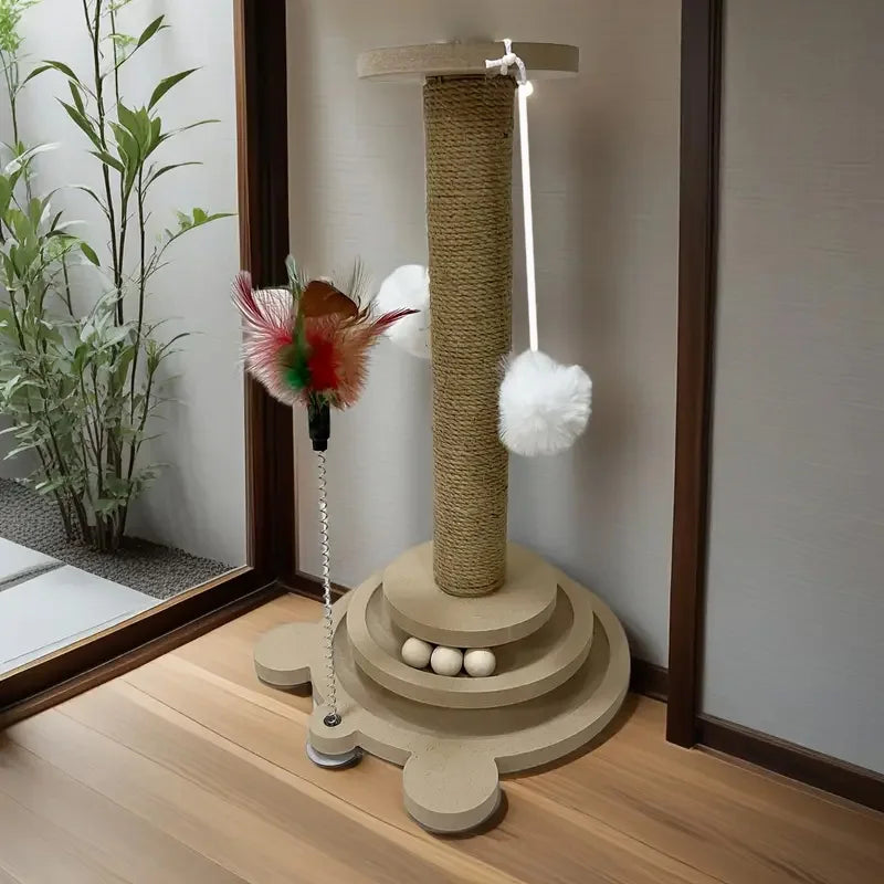 Neko Kuru – jouet rotatif avec griffoir – vue 1