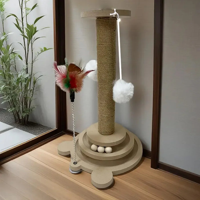 Neko Kuru – jouet rotatif avec griffoir – vue 1