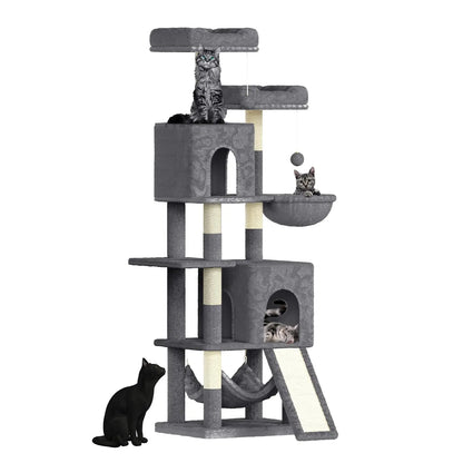 Neko Fuji – Arbre à chat 158 cm avec deux niches – vue 10