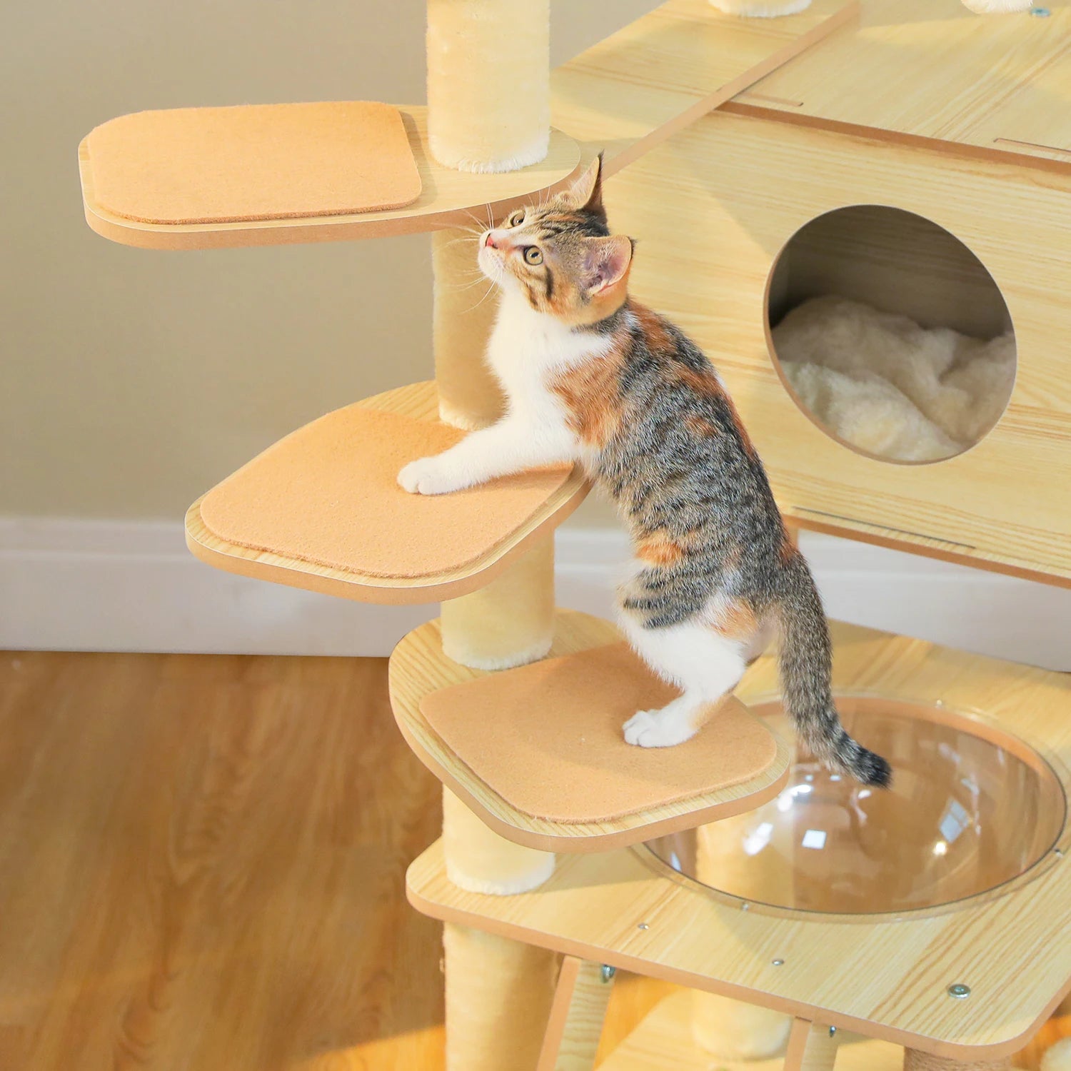 Neko Hayashi – Arbre à chat multi-niveaux 130 à 180 cm – vue produit 21