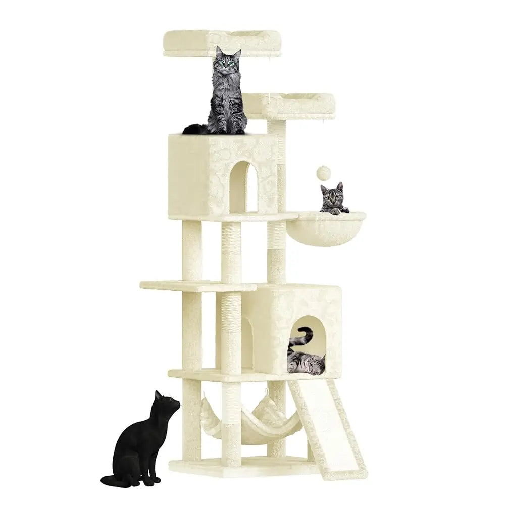 Neko Fuji – Arbre à chat 158 cm avec deux niches – vue 7
