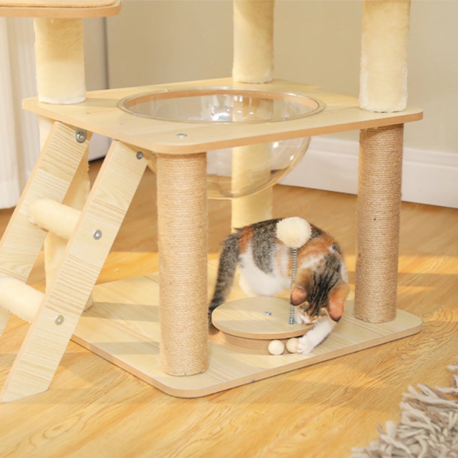 Neko Hayashi – Arbre à chat multi-niveaux 130 à 180 cm – vue produit 22