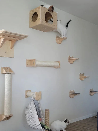 Neko Kabe – Parcours mural en bois et sisal – vue 5