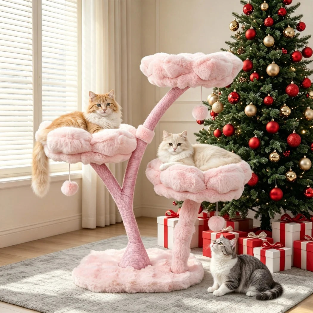 Neko Hanami – Arbre à chat fleuri – vue 4