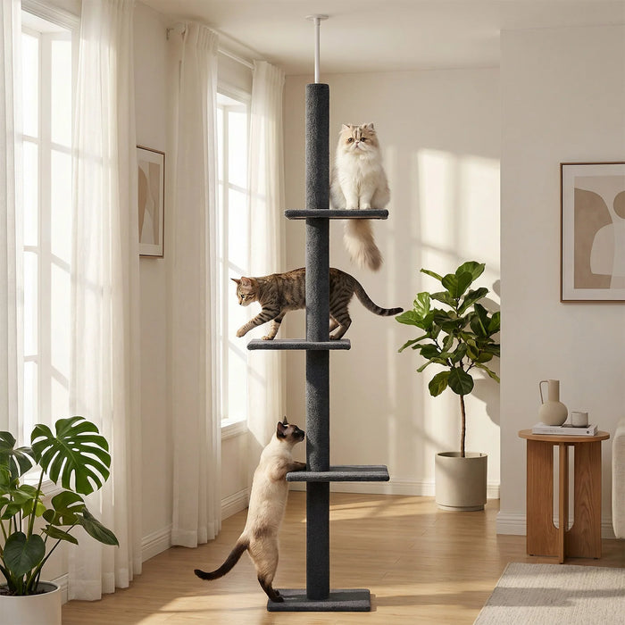Neko Tenjo – Arbre à chat sol-plafond 228 à 273 cm – 3 plateformes