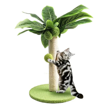 Neko Midori – poteau griffoir feuillage – vue 1