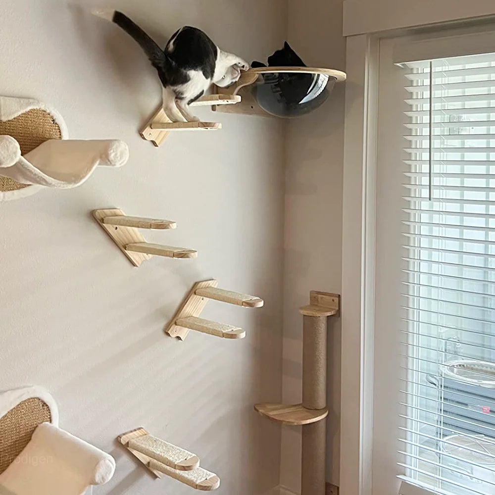 Neko Kumo – Parcours mural modulable pour chat – vue 3