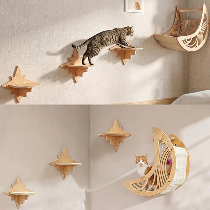 Neko Tsubasa – Étagères murales en pin massif – vue 6