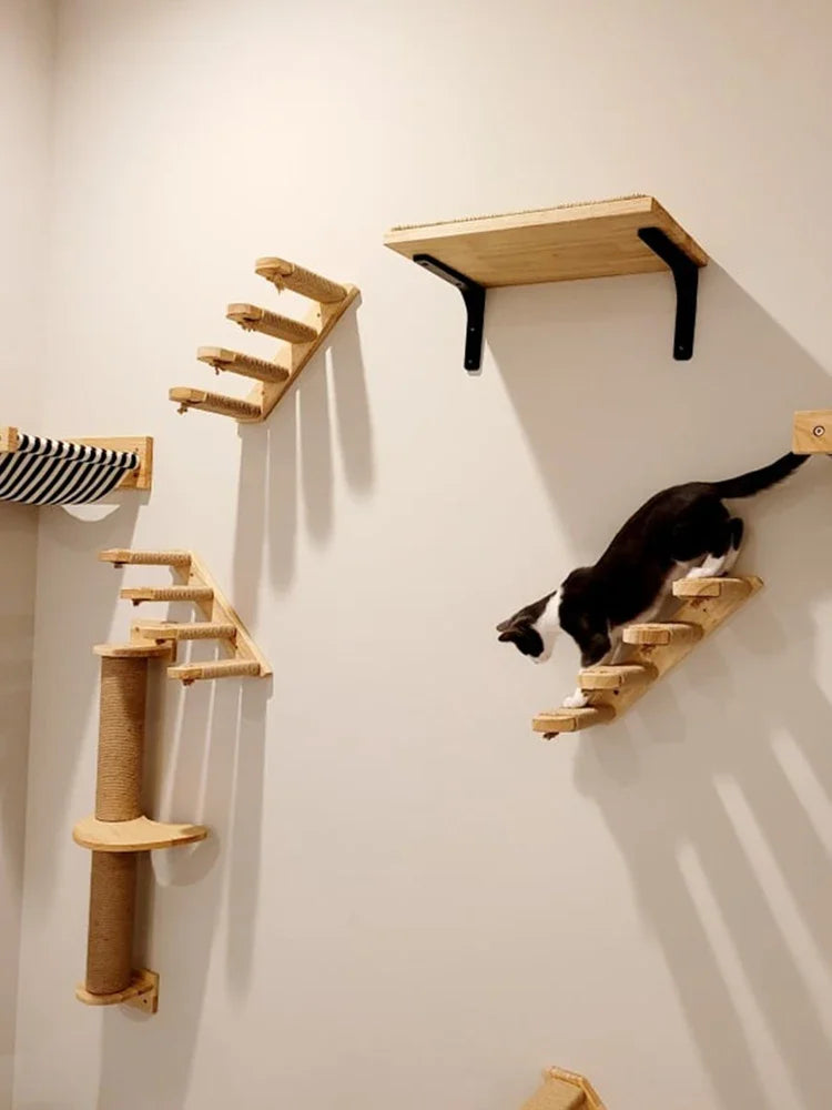 Neko Kabe – Parcours mural en bois et sisal – vue 4