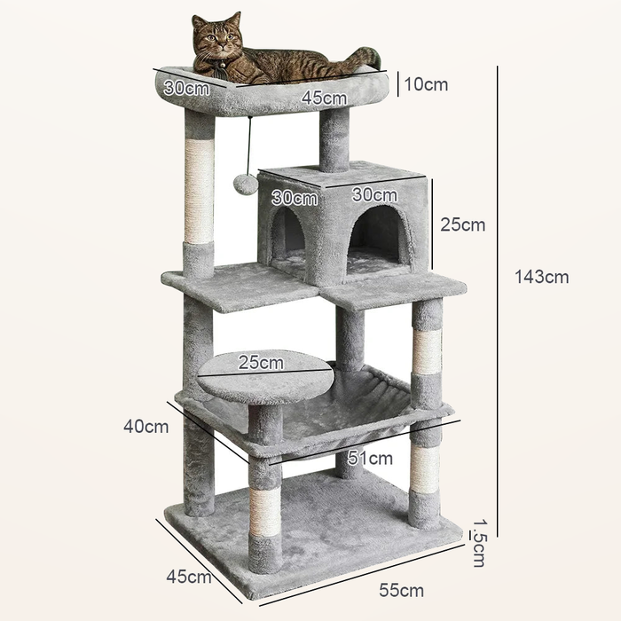 Dimensions du Neko Asobi 143 cm – Modèle 1