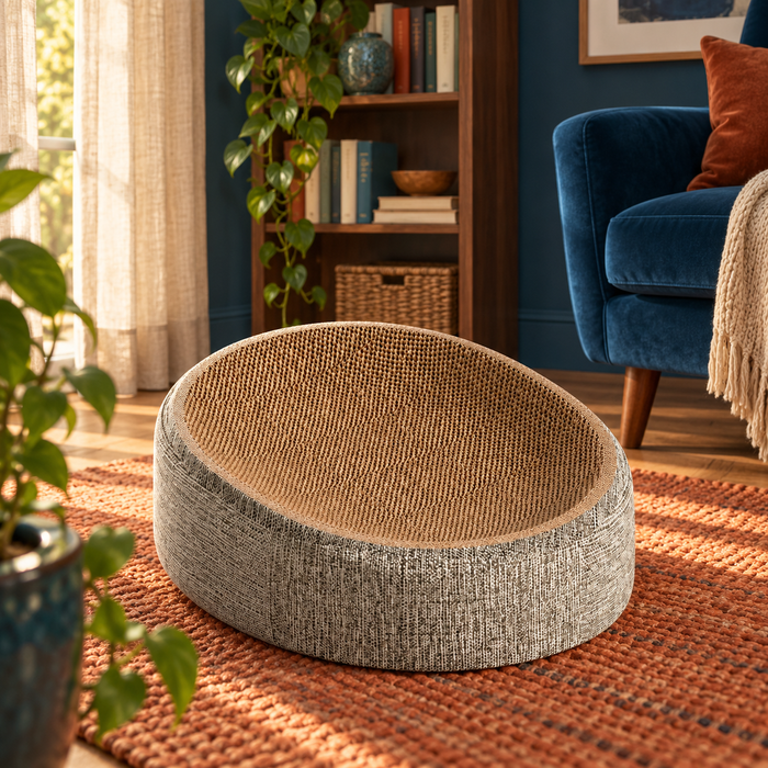Neko Ami — nid griffoir rond dans un intérieur chaleureux
