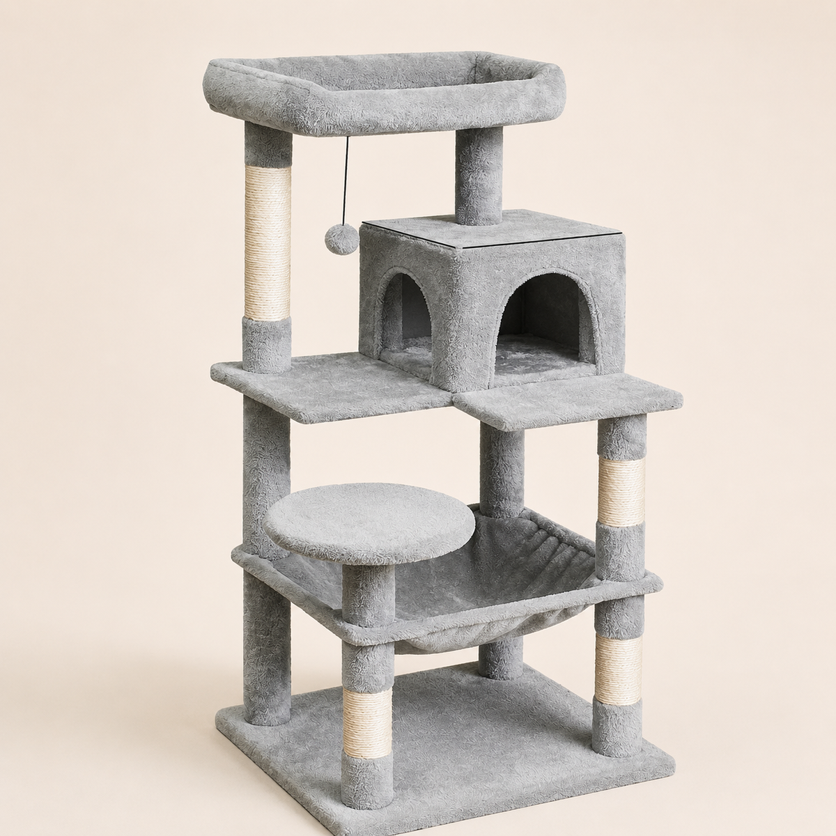 Neko Asobi – Modèle 1 sur fond beige