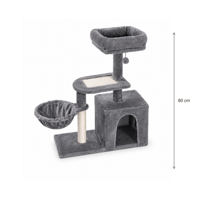 Neko Chibi – Petit arbre à chat modèle B – 80 cm — dimensions