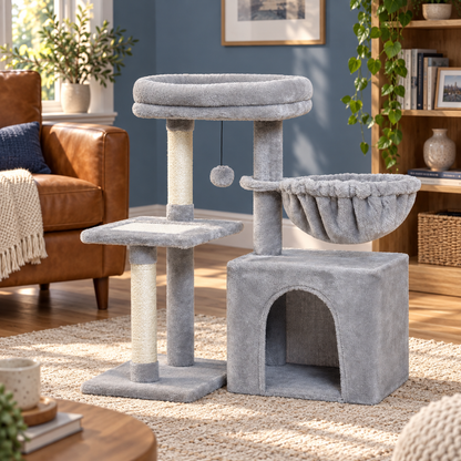 Neko Chibi – Petit arbre à chat modèle C – 80 cm — ambiance 3