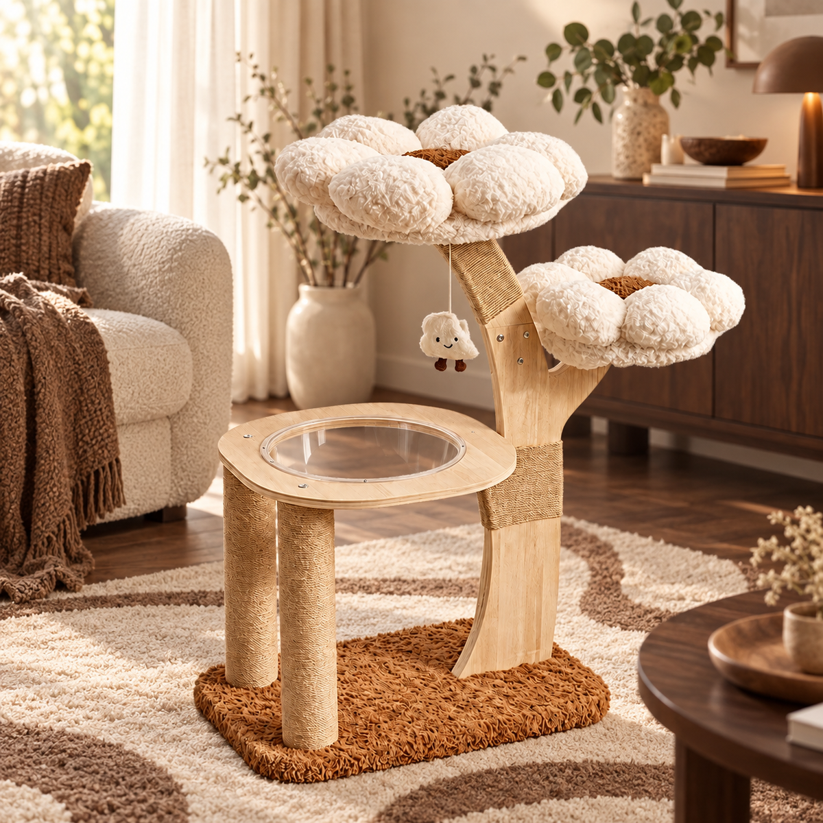 Neko Hanami – Arbre à chat fleuri Capsule 96 cm — ambiance 2