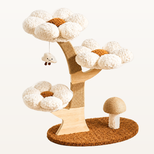 Neko Hanami – 3 niveaux – Blanc – produit seul sur fond beige