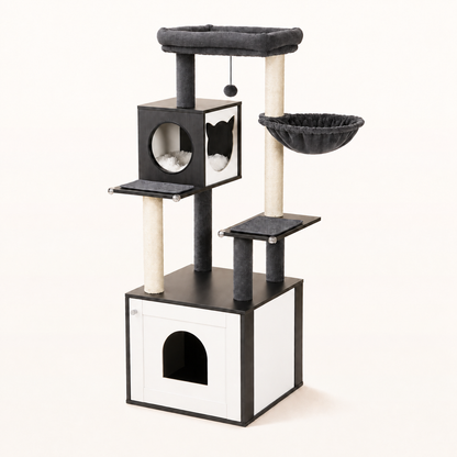 Neko Hayashi AMT0201 noir 144 cm sur fond beige