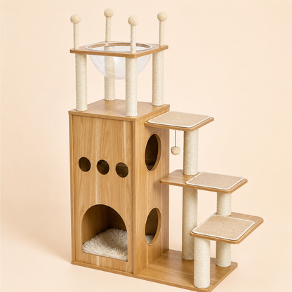 Neko Hayashi AMT0062BG-HW beige 130 cm sur fond beige
