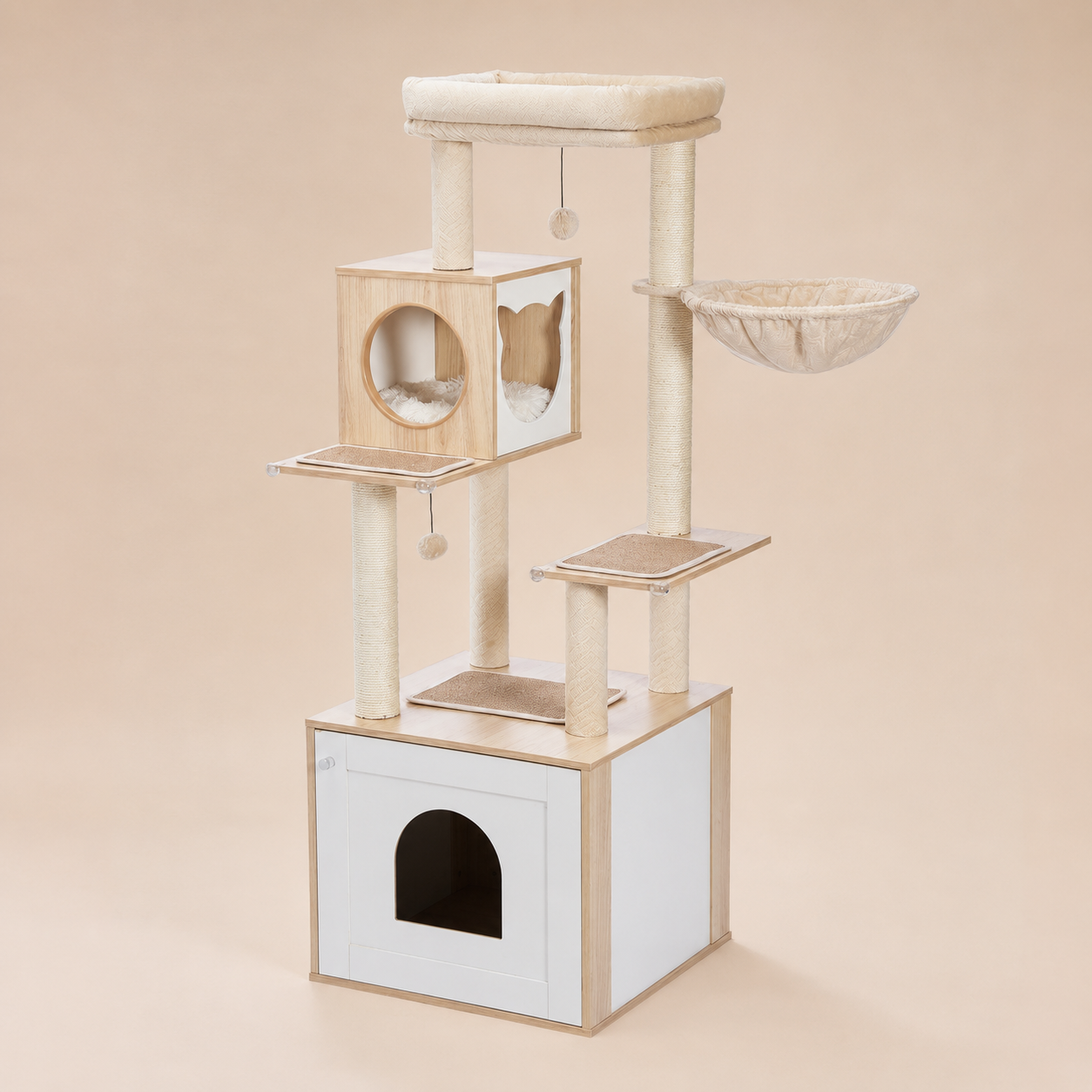 Neko Hayashi AMT0201 beige 144 cm sur fond beige