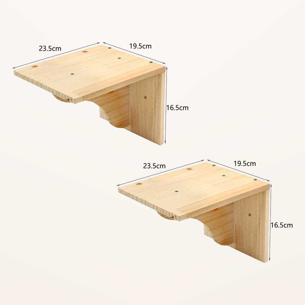 Neko Kabe – Parcours mural en bois et sisal – Module 02 – dimensions
