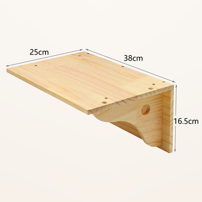Neko Kabe – Parcours mural en bois et sisal – Module 07 – dimensions