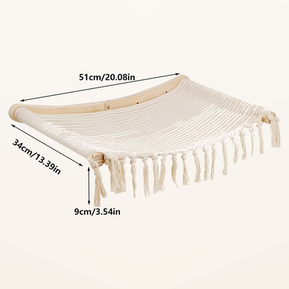 Neko Kabe – Parcours mural en bois et sisal – Module 11 – dimensions
