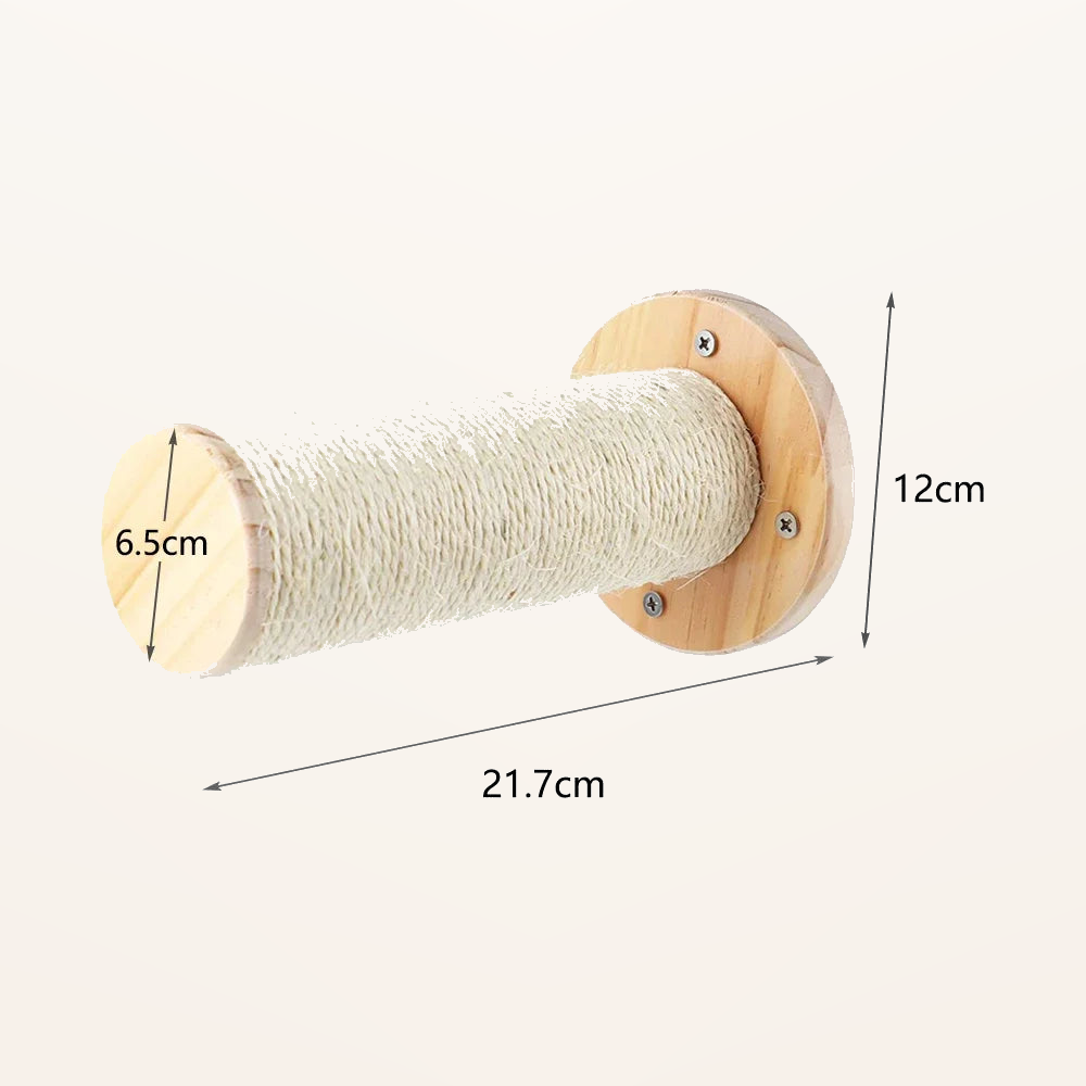 Neko Kabe – Parcours mural en bois et sisal – Module 13 – dimensions