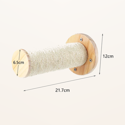 Neko Kabe – Parcours mural en bois et sisal – Module 13 – dimensions