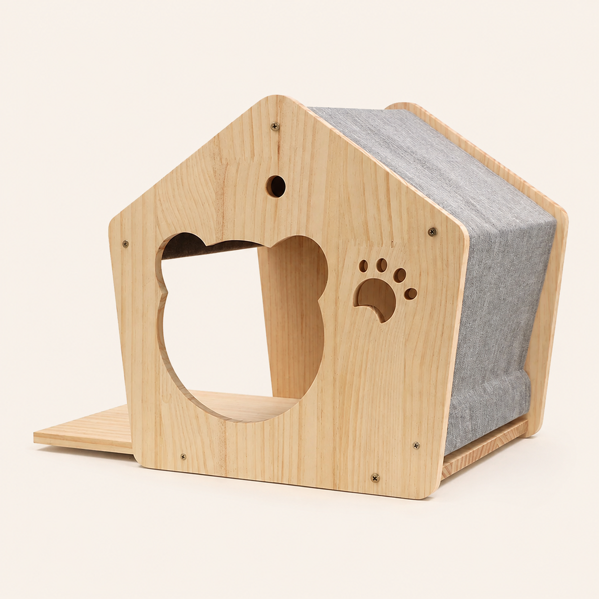 Neko Kabe Natural – Niche A – module mural sur fond beige