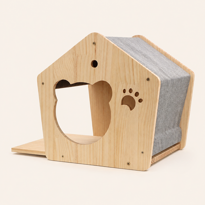Neko Kabe Natural – Niche A – module mural sur fond beige