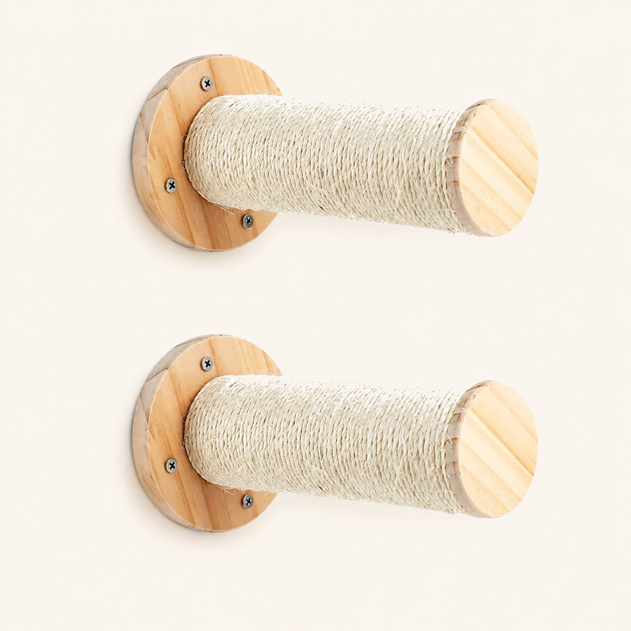 Neko Kabe Plus – Lot de 2 griffoirs A – module mural sur fond beige