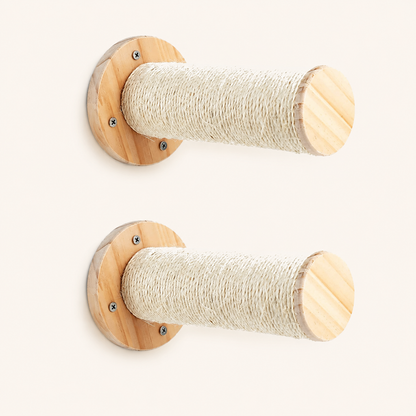 Neko Kabe Plus – Lot de 2 griffoirs A – module mural sur fond beige