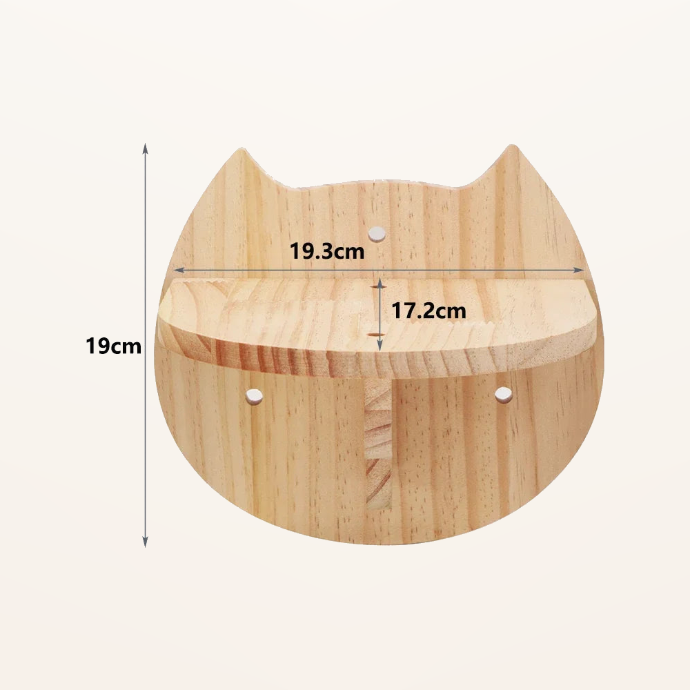 Neko Kabe Plus – Parcours mural complet pour chat – Étagère tête de chat – dimensions