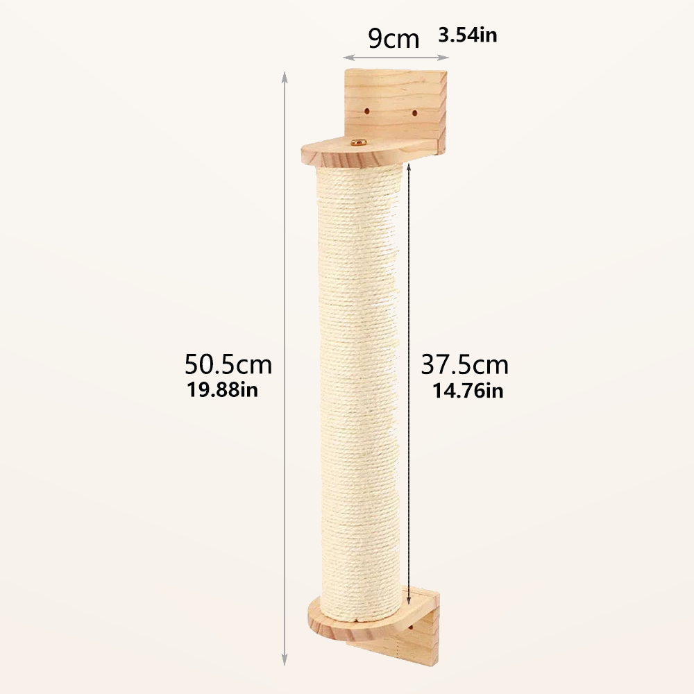 Neko Kabe Plus – Parcours mural complet pour chat – Griffoir C – dimensions